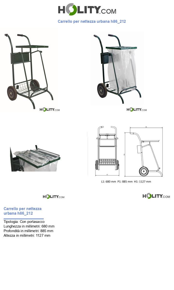 Carrello per nettezza urbana h86_212