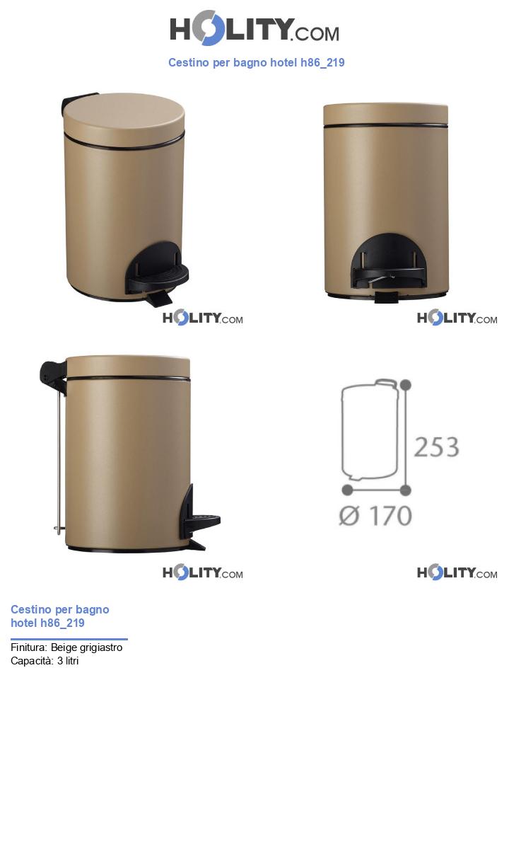 Cestino per bagno hotel h86_219