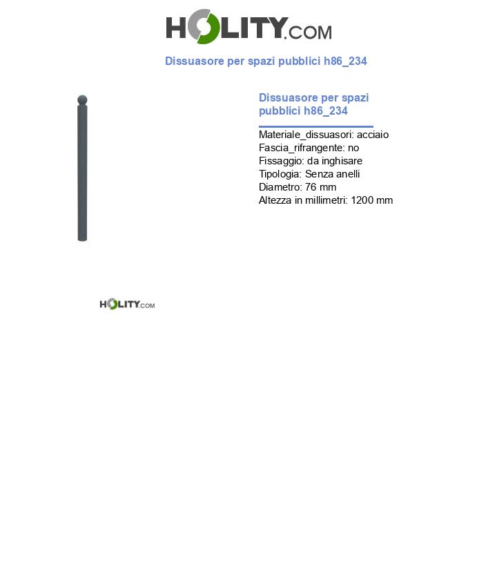 Dissuasore per spazi pubblici h86_234