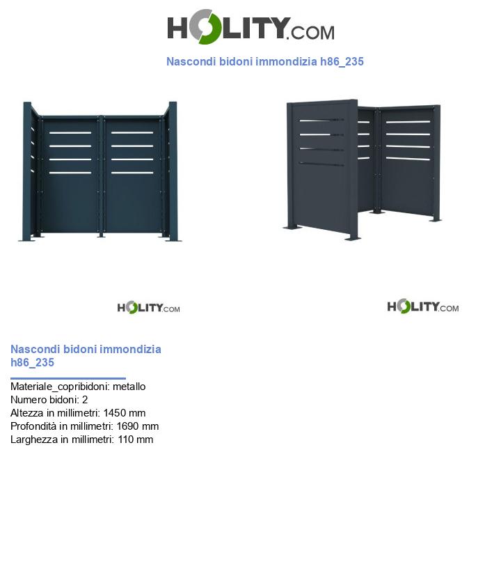 Nascondi bidoni immondizia h86_235