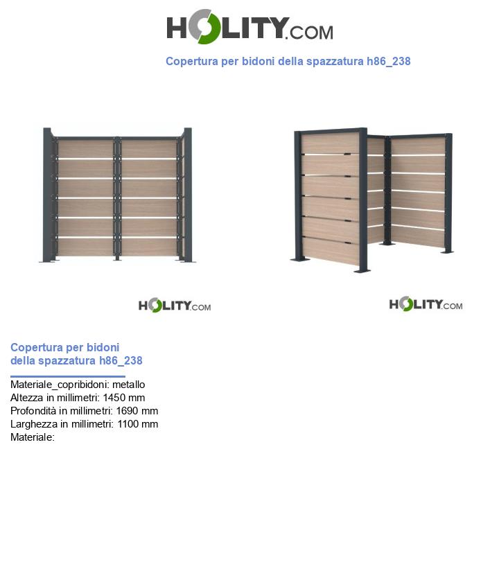 Copertura per bidoni della spazzatura h86_238