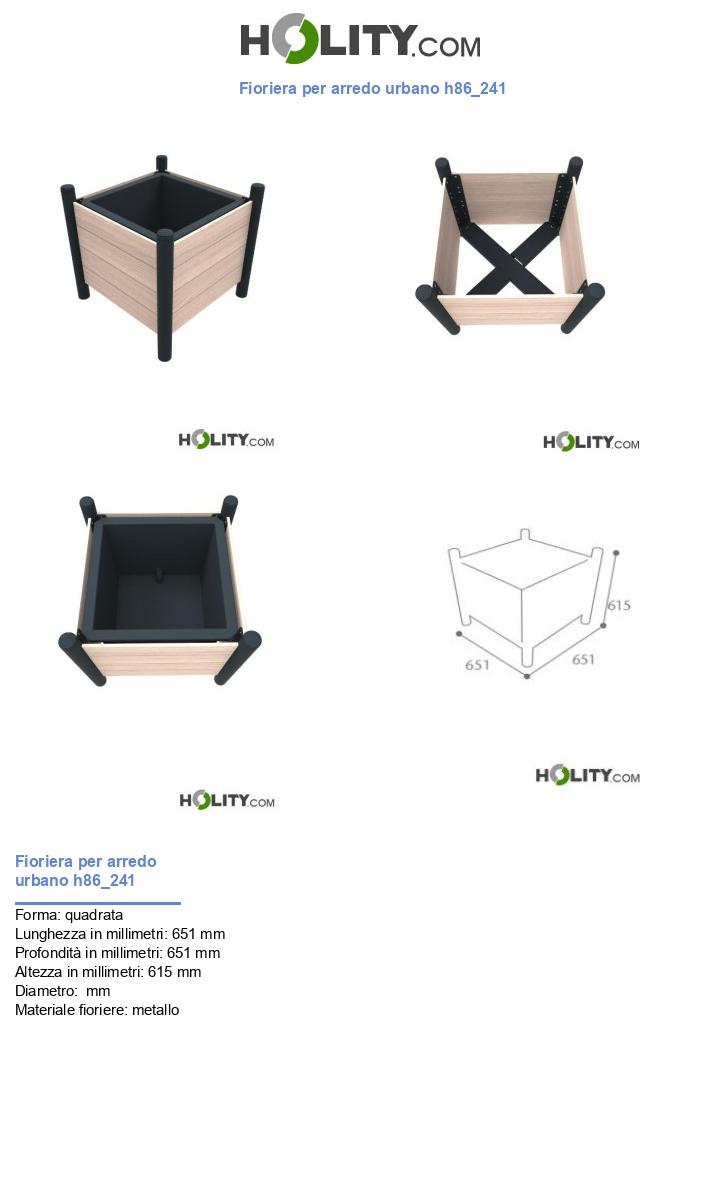 Fioriera per arredo urbano h86_241