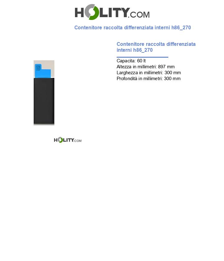 Contenitore raccolta differenziata interni h86_270