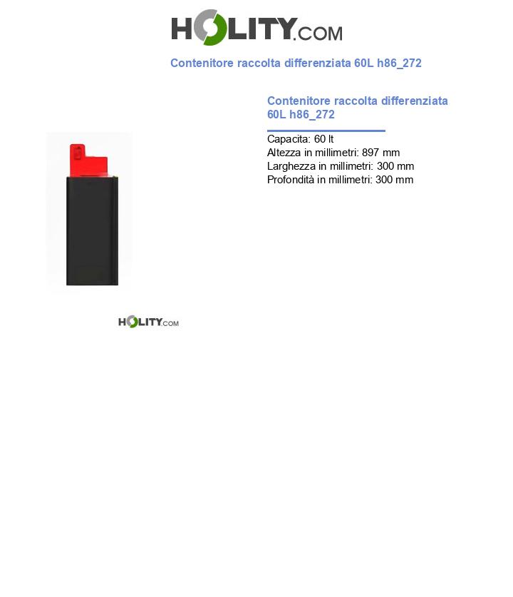 Contenitore raccolta differenziata 60L h86_272