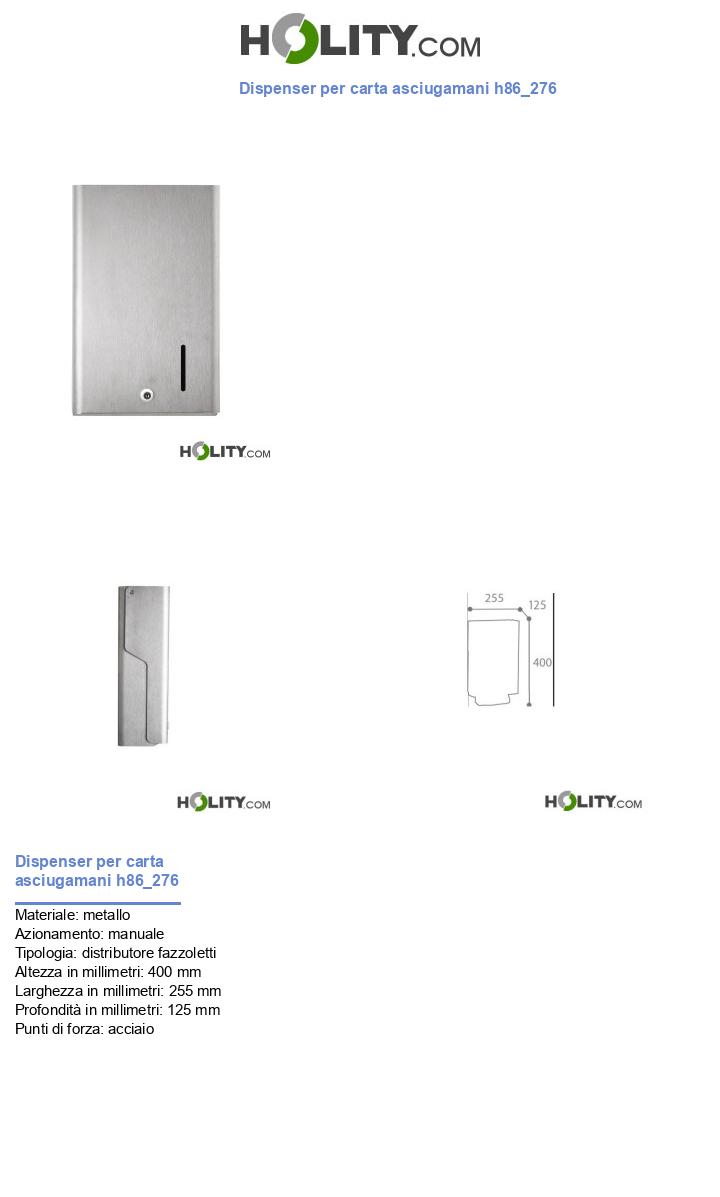Dispenser per carta asciugamani h86_276