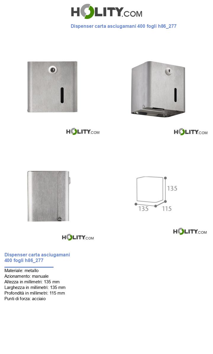 Dispenser carta asciugamani 400 fogli h86_277