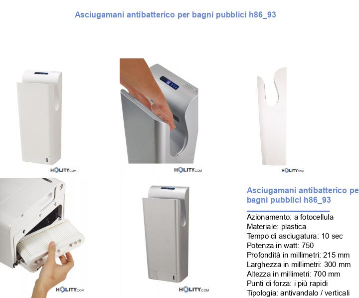 Asciugamani antibatterico per bagni pubblici h86_93