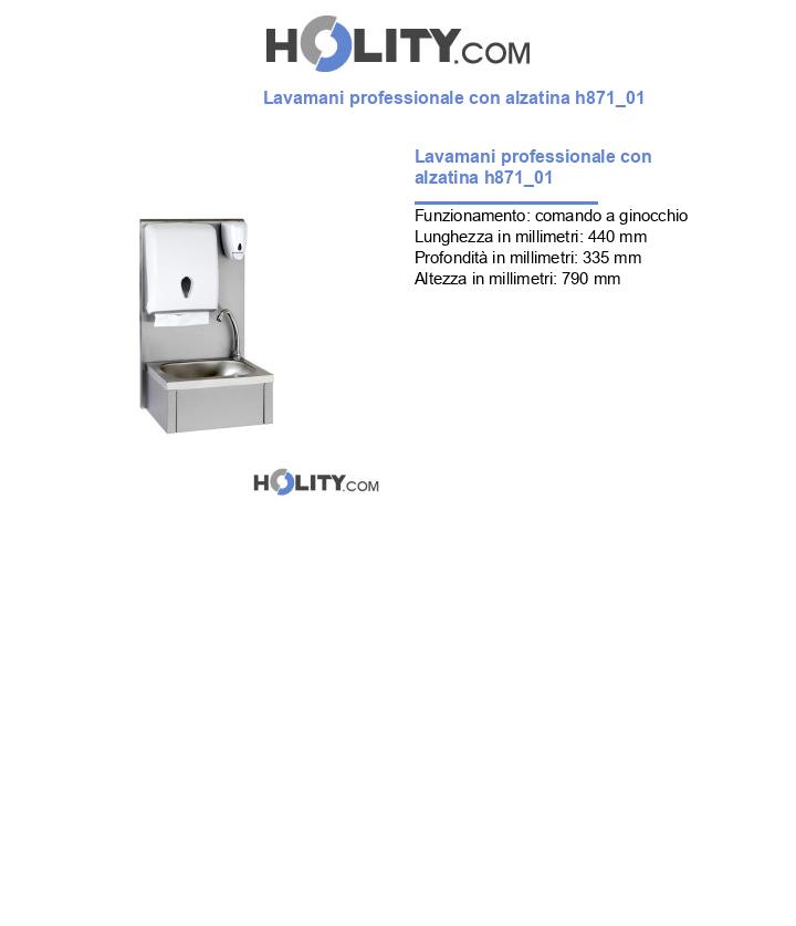 Lavamani professionale con alzatina h871_01
