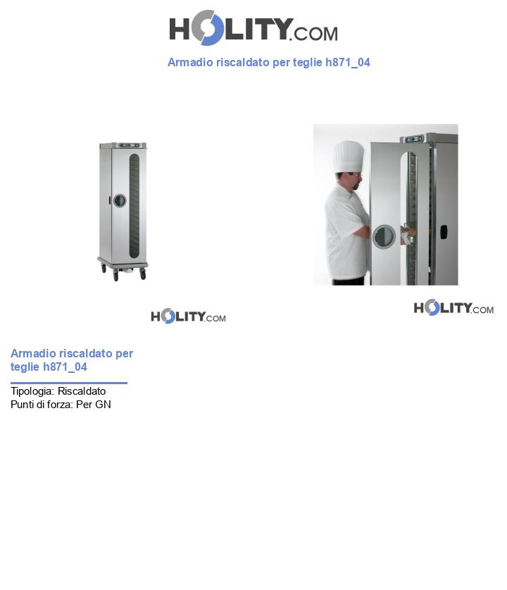Armadio riscaldato per teglie h871_04