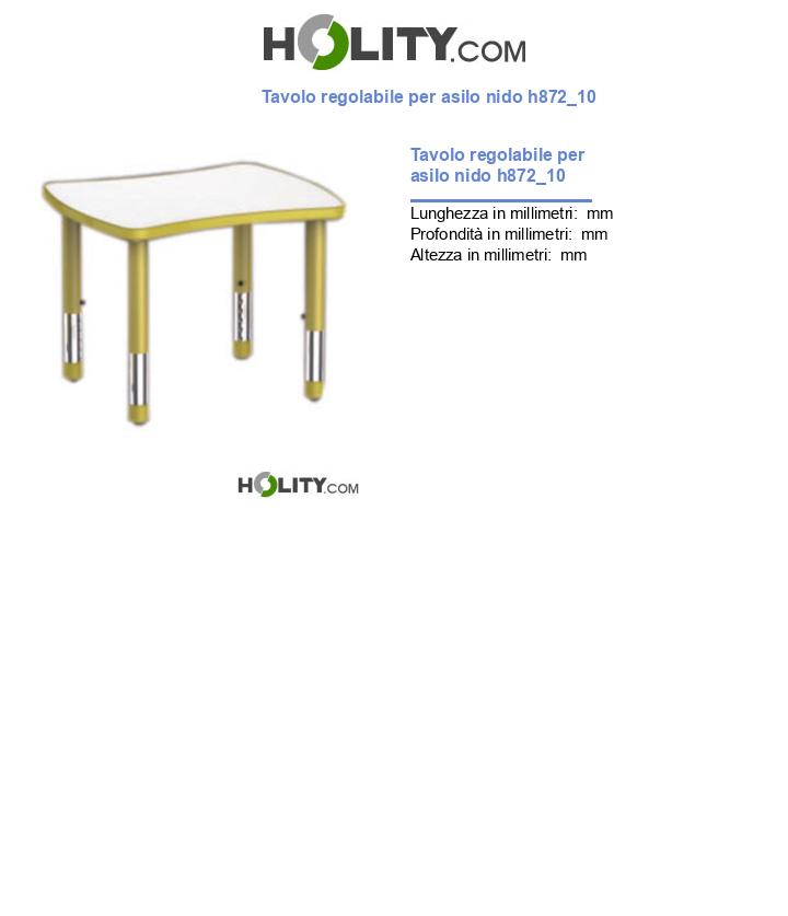 Tavolo regolabile per asilo nido h872_10