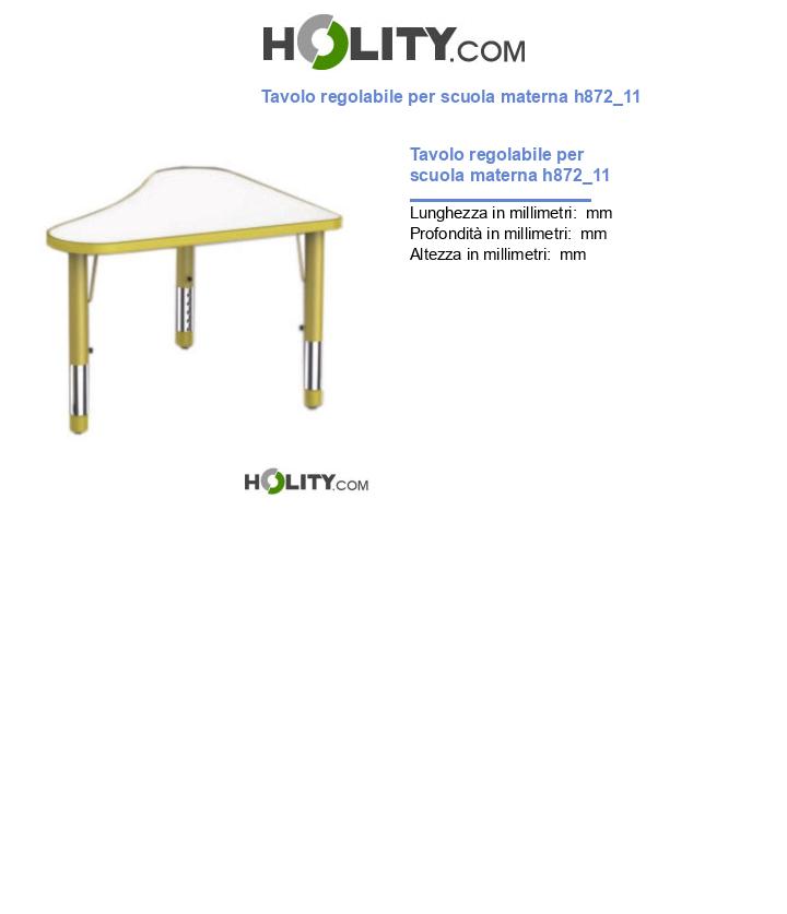 Tavolo regolabile per scuola materna h872_11
