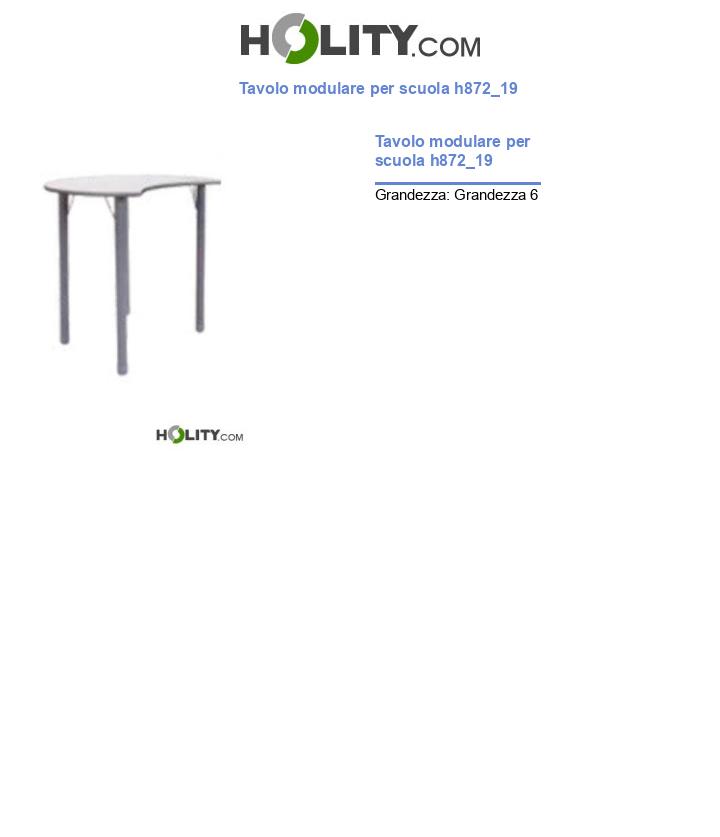 Tavolo modulare per scuola h872_19
