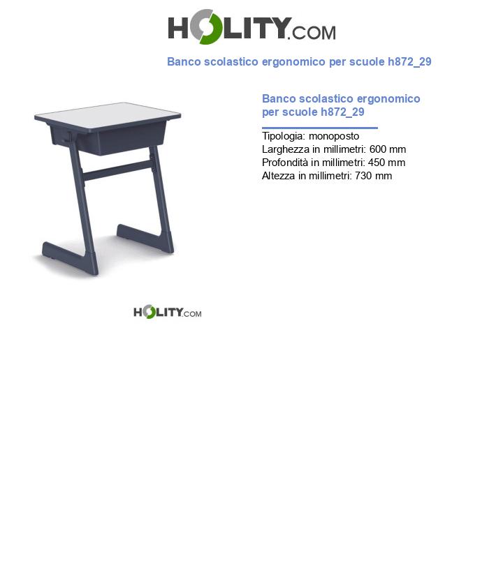 Banco scolastico ergonomico per scuole h872_29