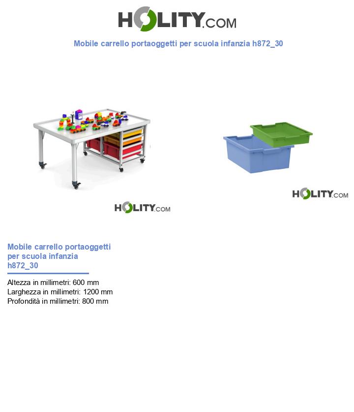 Mobile carrello portaoggetti per scuola infanzia h872_30