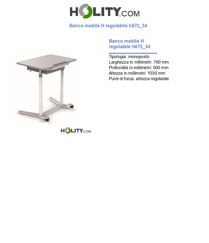 Banco mobile H regolabile h872_34