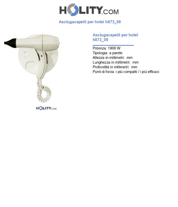 Asciugacapelli per hotel h873_08