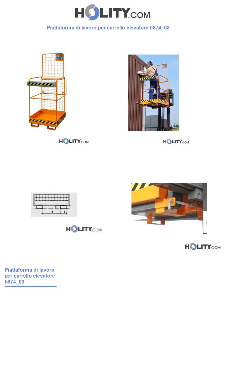 Piattaforma di lavoro per carrello elevatore h874_03