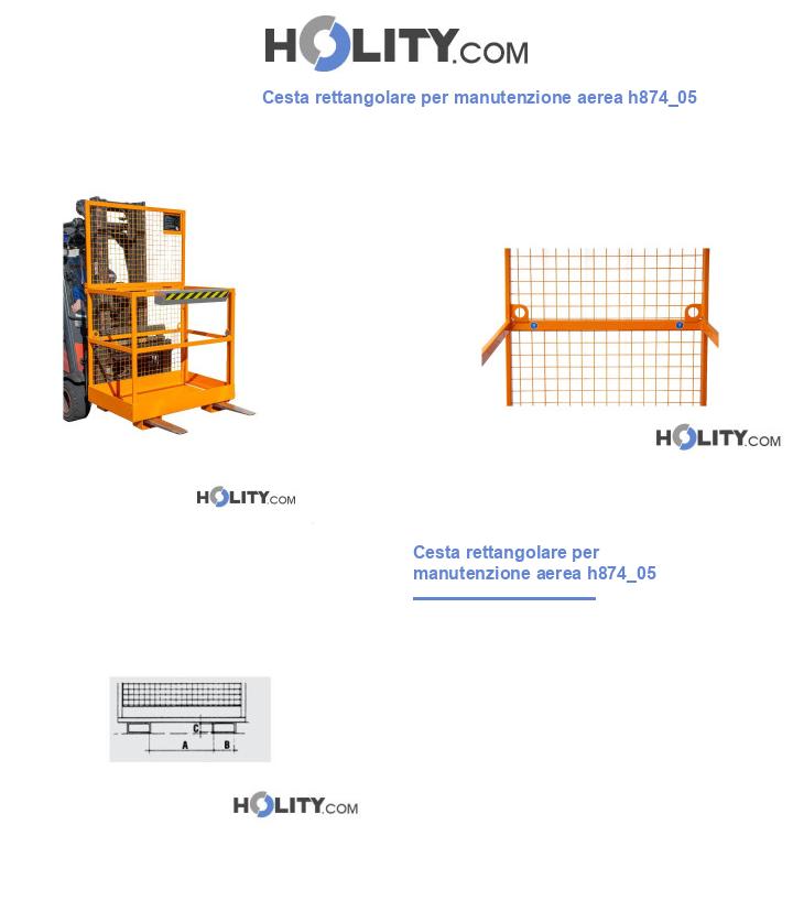 Cesta rettangolare per manutenzione aerea h874_05