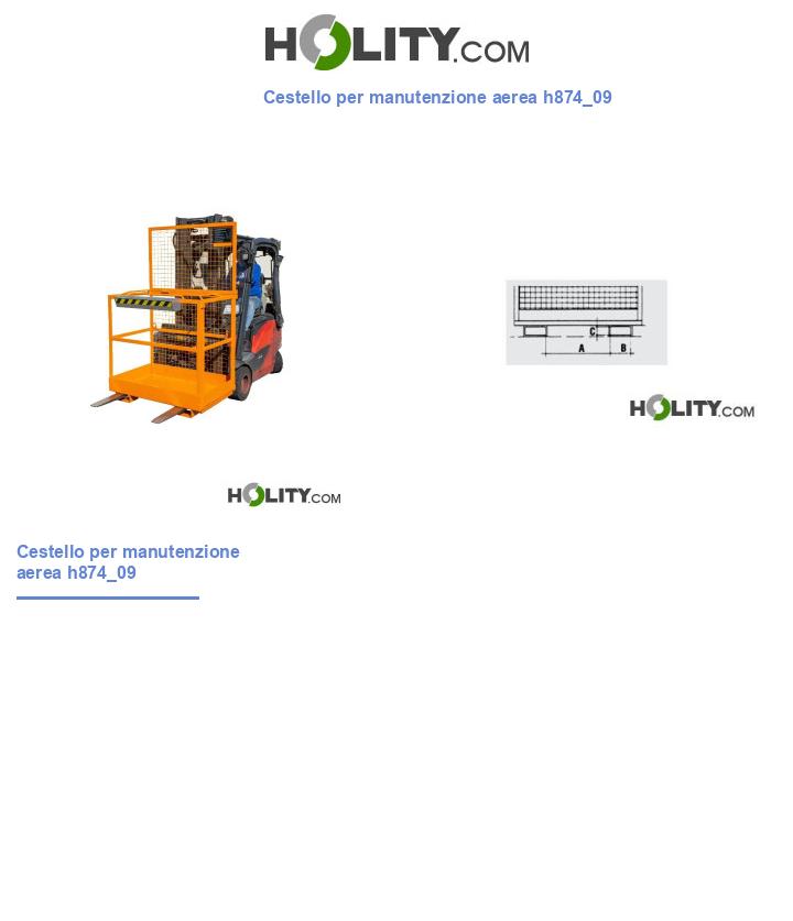 Cestello per manutenzione aerea h874_09