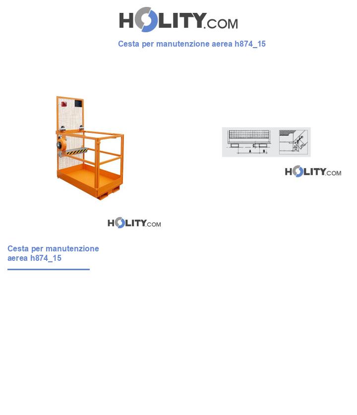 Cesta per manutenzione aerea h874_15