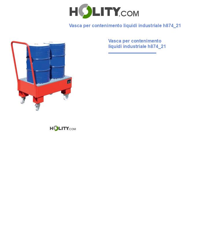 Vasca per contenimento liquidi industriale h874_21