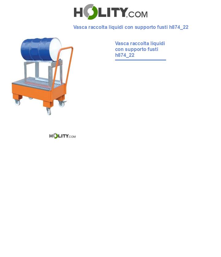 Vasca raccolta liquidi con supporto fusti h874_22