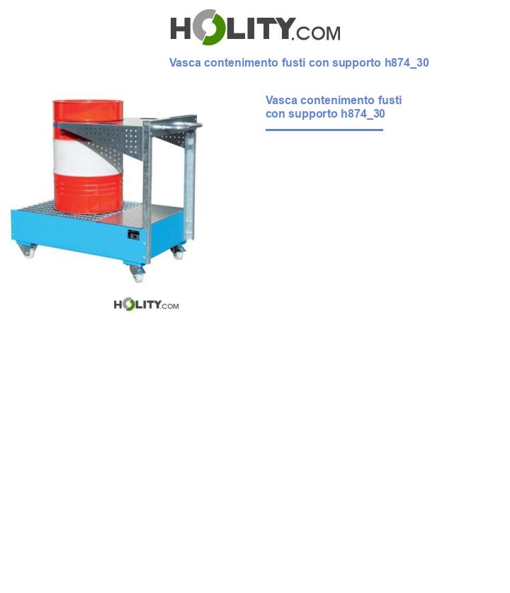 Vasca contenimento fusti con supporto h874_30
