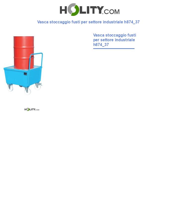Vasca stoccaggio fusti per settore industriale h874_37