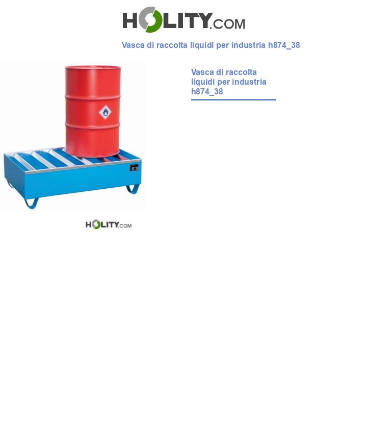 Vasca di raccolta liquidi per industria h874_38