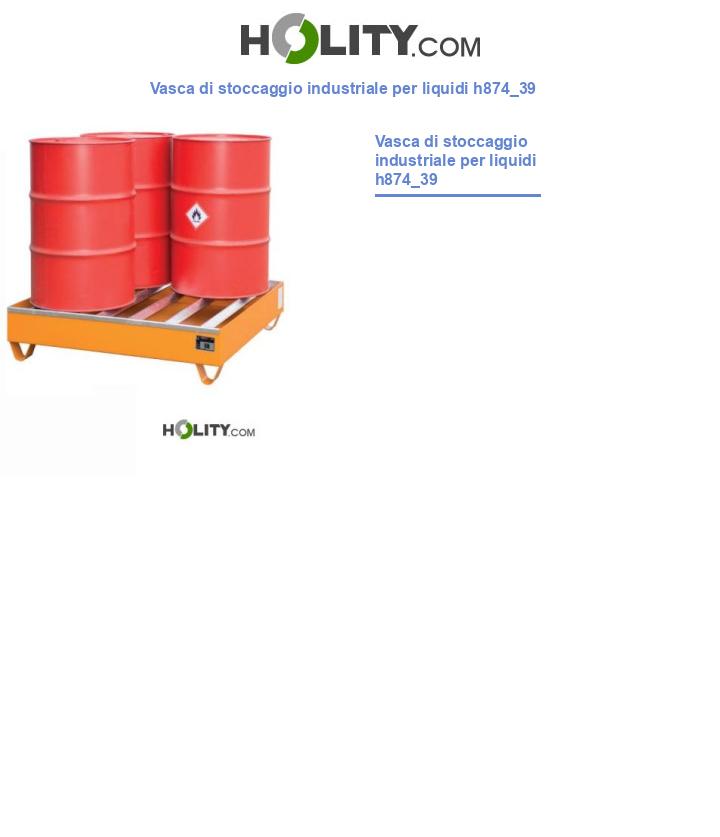 Vasca di stoccaggio industriale per liquidi h874_39