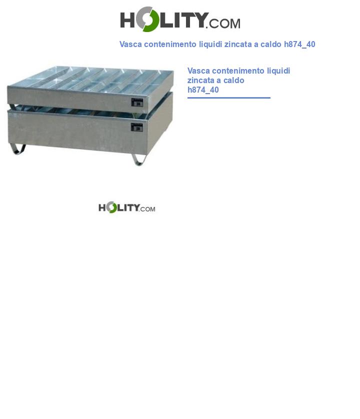 Vasca contenimento liquidi zincata a caldo h874_40