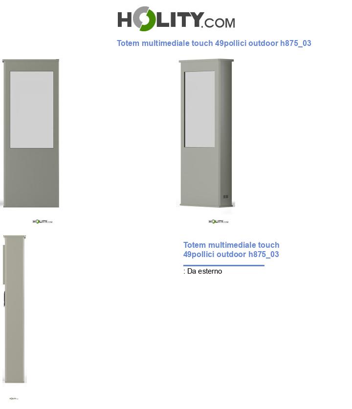 Totem multimediale touch 49pollici outdoor h875_03