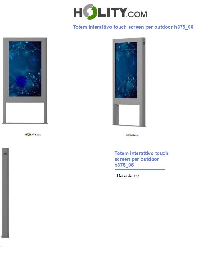 Totem interattivo touch screen per outdoor h875_06