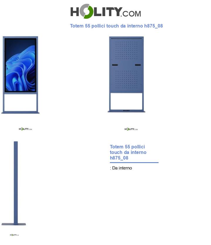 Totem 55 pollici touch da interno h875_08
