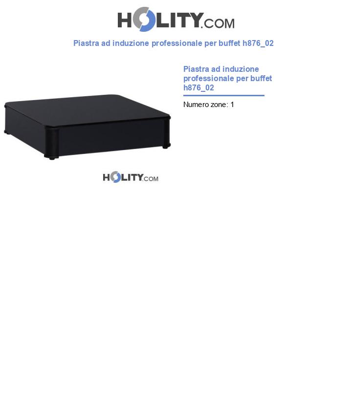 Piastra ad induzione professionale per buffet h876_02