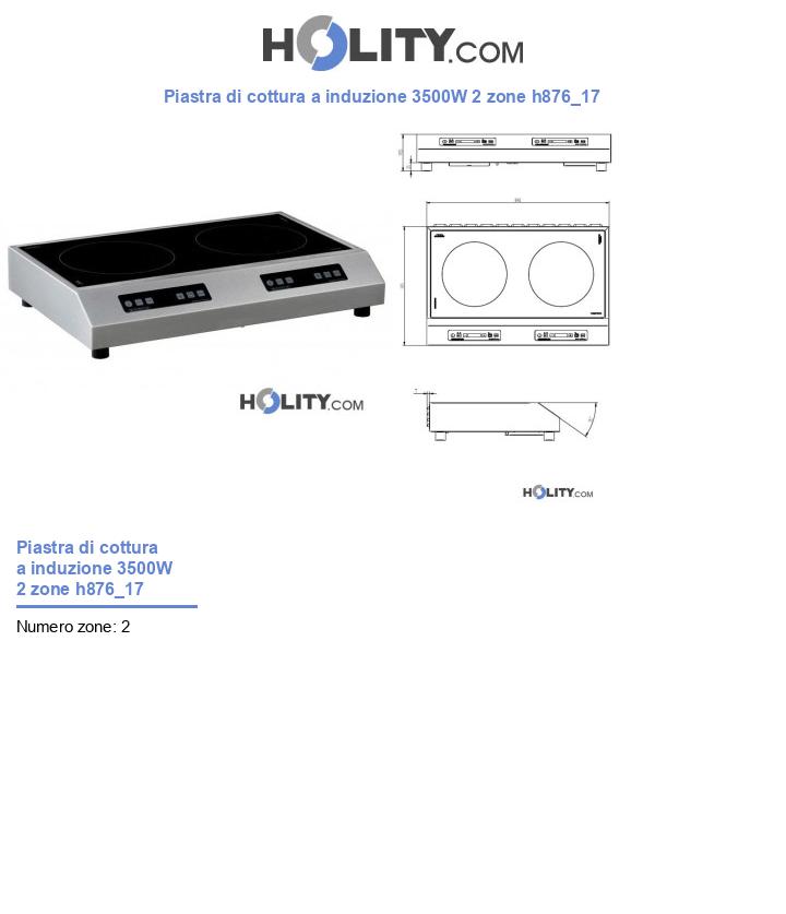Piastra di cottura a induzione 3500W 2 zone h876_17