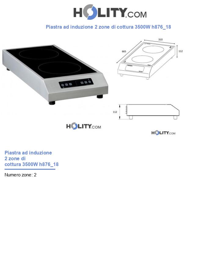 Piastra ad induzione 2 zone di cottura 3500W h876_18