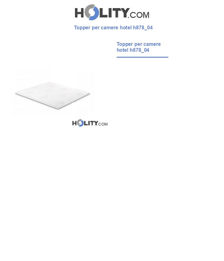 Topper per camere hotel h878_04