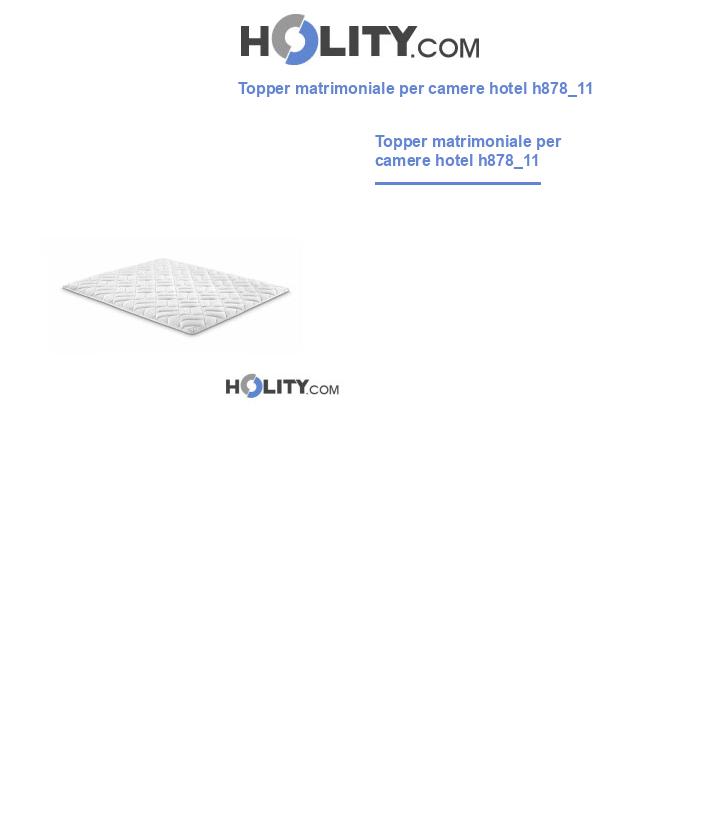 Topper matrimoniale per camere hotel h878_11