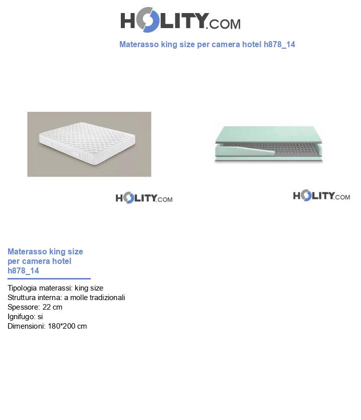 Materasso king size per camera hotel h878_14