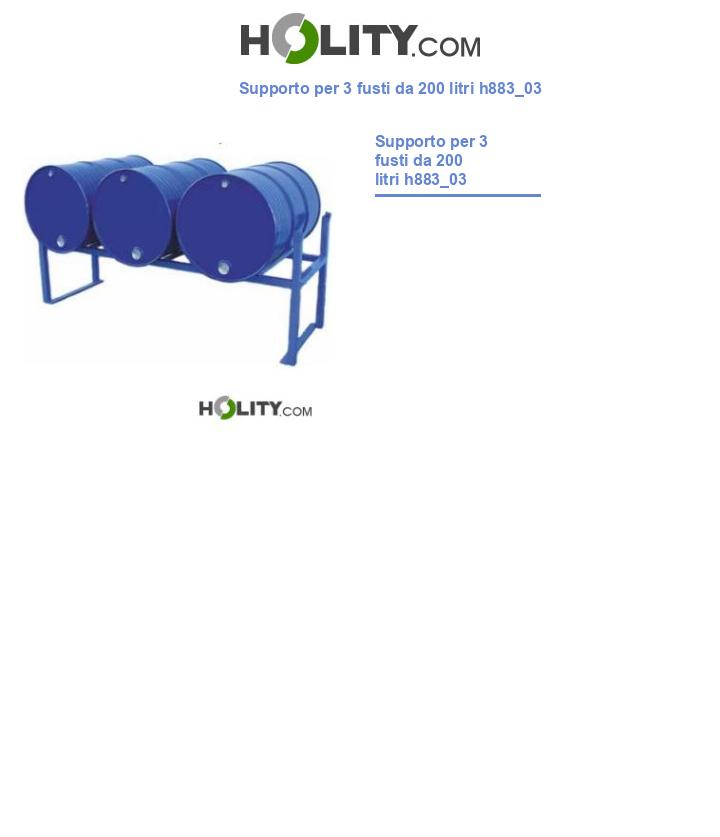 Supporto per 3 fusti da 200 litri h883_03
