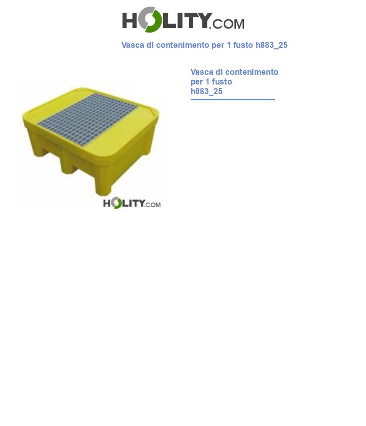 Vasca di contenimento per 1 fusto h883_25