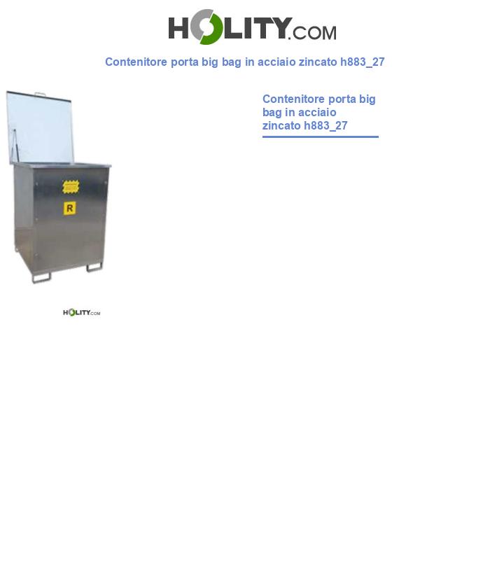 Contenitore porta big bag in acciaio zincato h883_27
