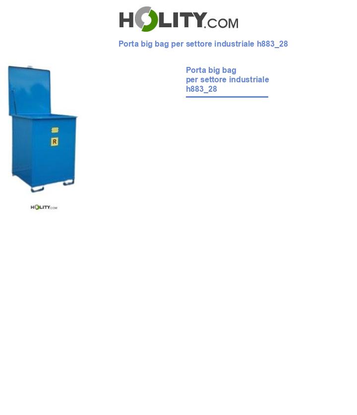 Porta big bag per settore industriale h883_28