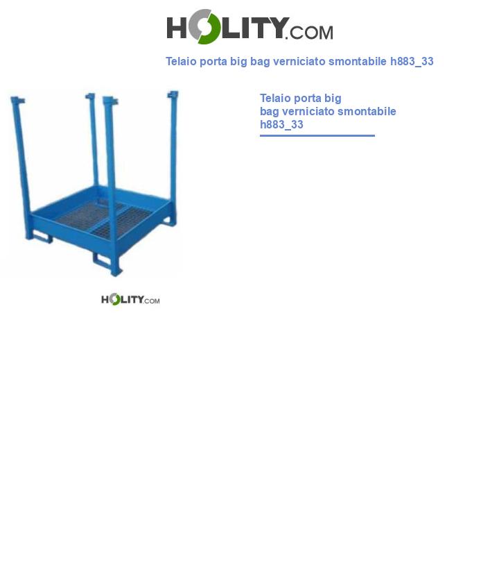 Telaio porta big bag verniciato smontabile h883_33