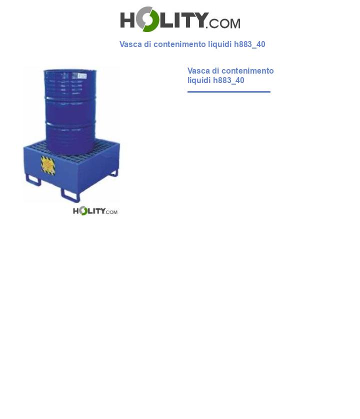 Vasca di contenimento liquidi h883_40
