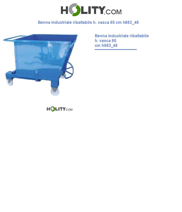 Benna industriale ribaltabile h. vasca 85 cm h883_48
