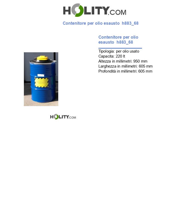 Contenitore per olio esausto  h883_68