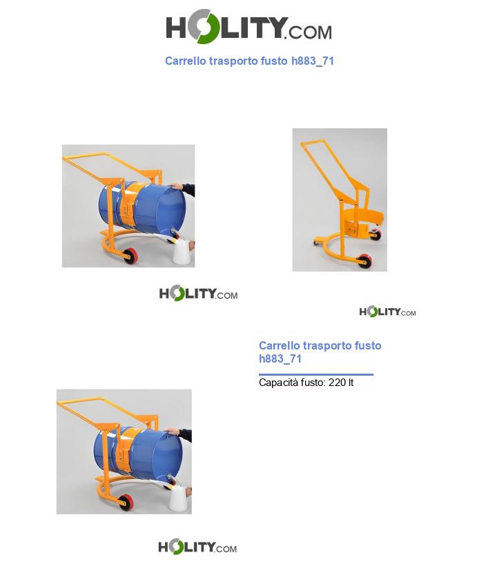 Carrello trasporto fusto h883_71
