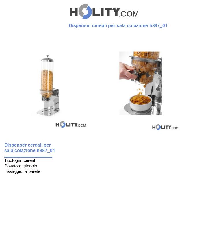 Dispenser cereali per sala colazione h887_01